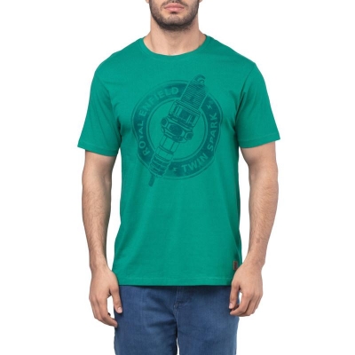 TWIN SPARK T-SHIRT - AQUA GREEN