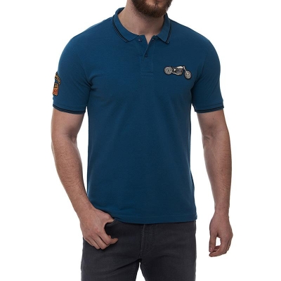 THE WHOLE GAMUT POLO T-SHIRT STELLAR BLUE